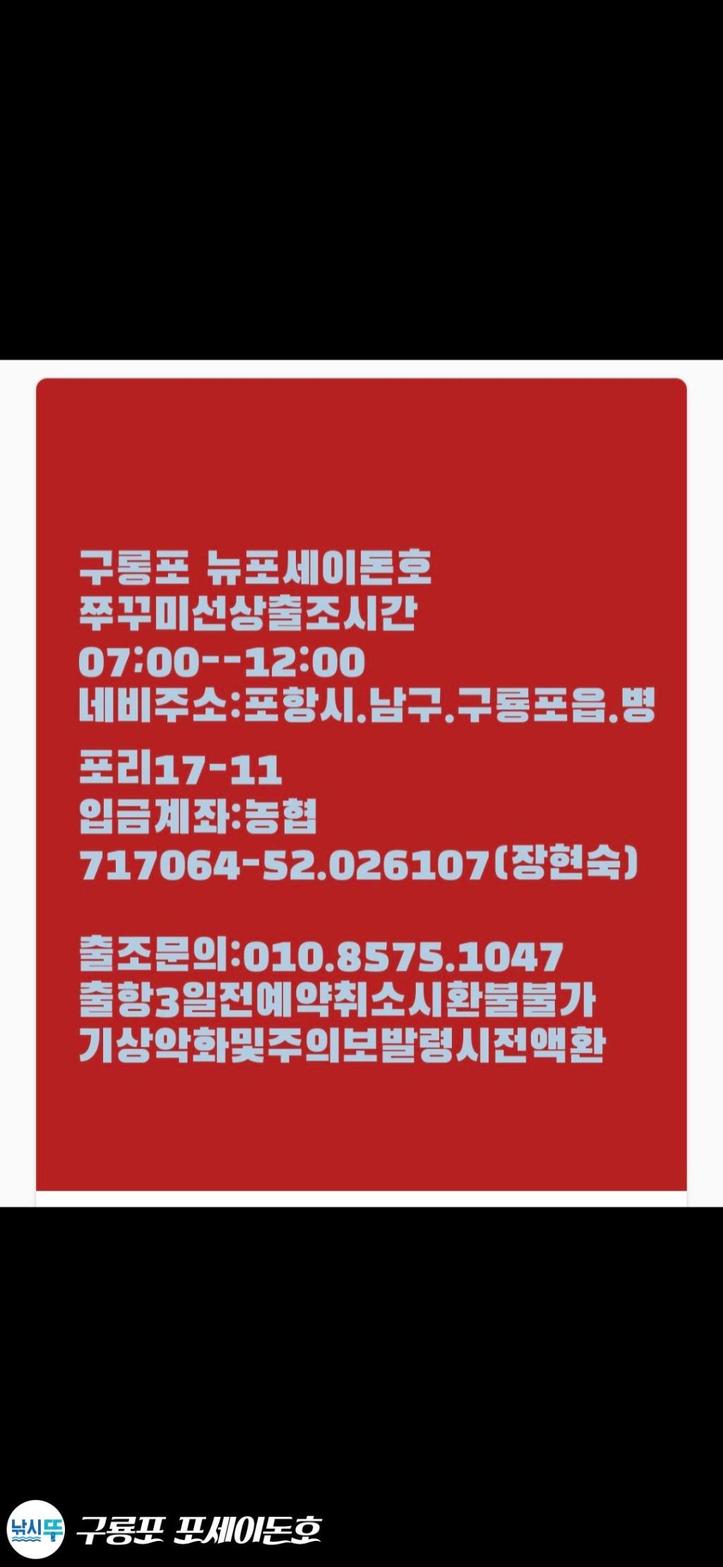 낚시뚜,쭈꾸미,갑오징어,구룡포항,구룡포 포세이돈호,낚시뚜4