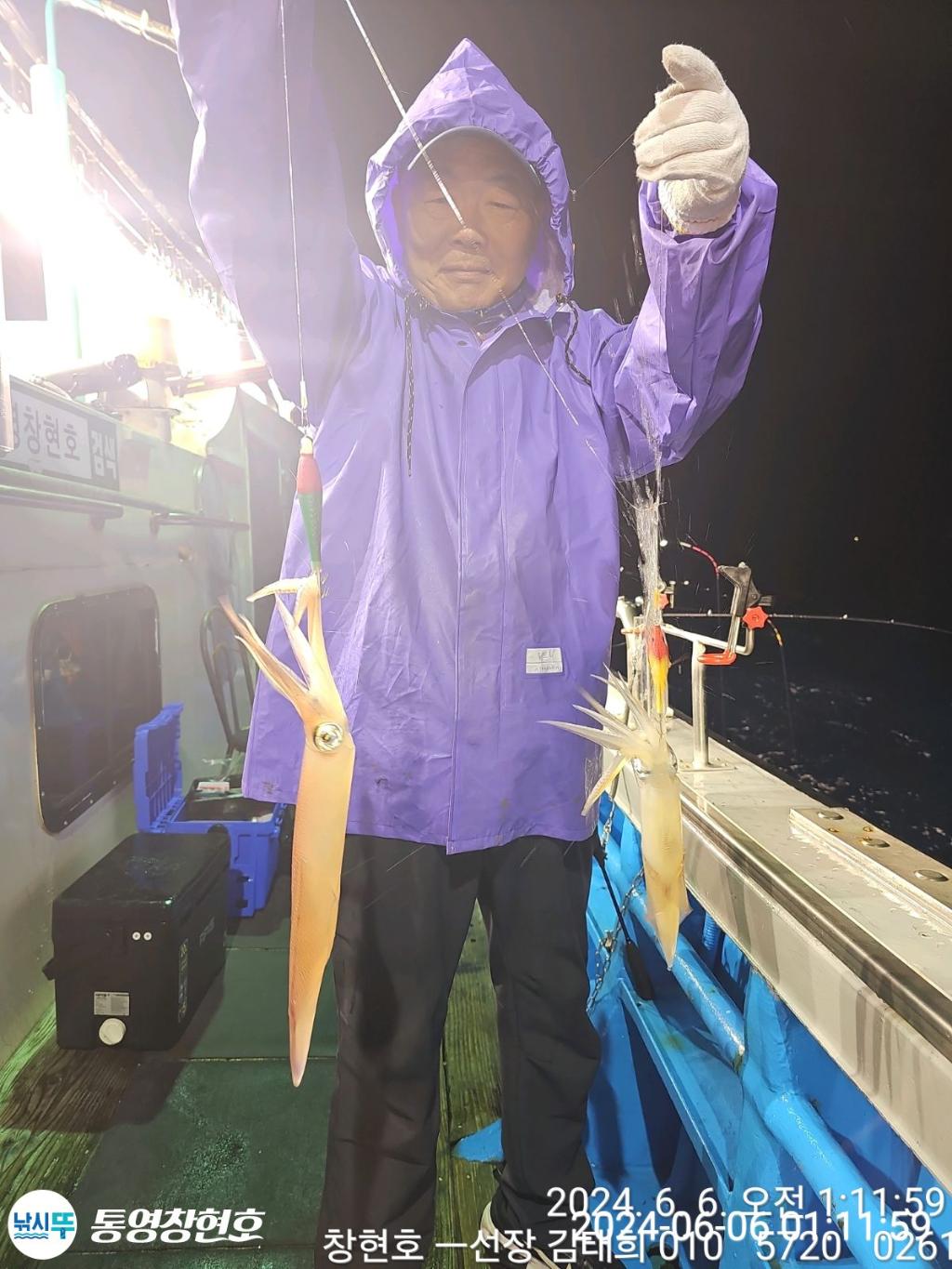 낚시뚜,한치,통영연명항,통영창현호,낚시뚜9