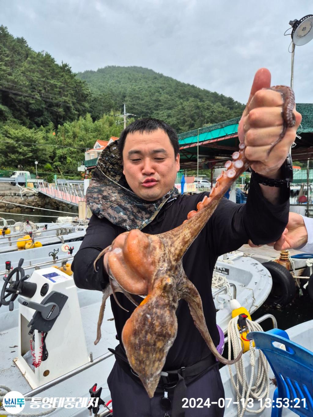 낚시뚜,돌문어,풍화리 장촌마을,통영태풍레저,낚시뚜30