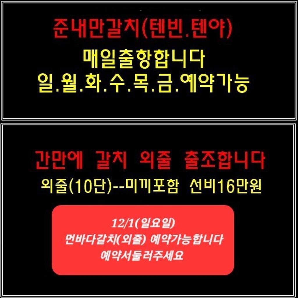 갈치, 삼포대교낚시, 낚시뚜