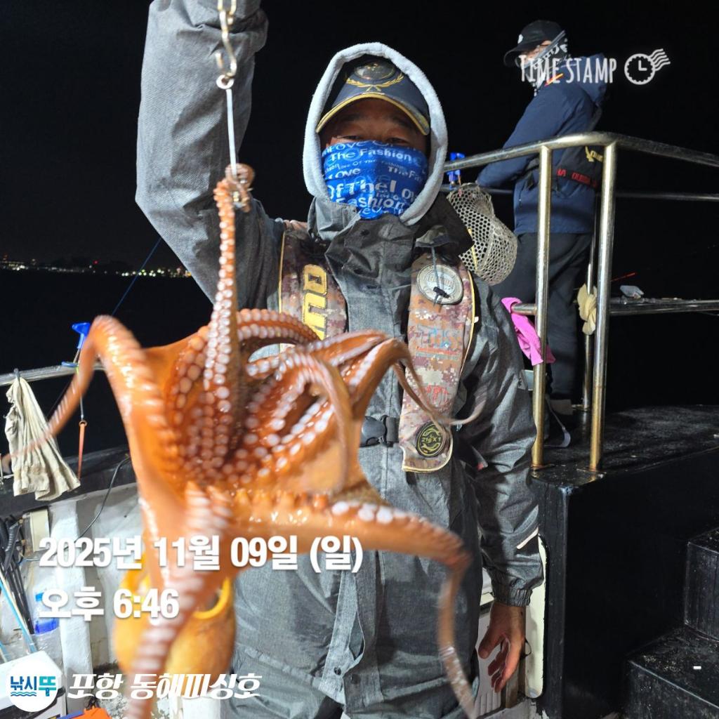 낚시뚜,돌문어,포항(운하관),포항 동해피싱호,낚시뚜9