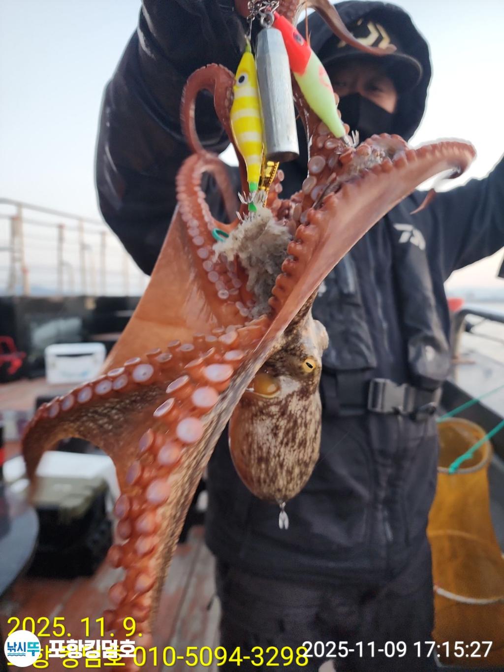 낚시뚜,돌문어,영일만항,포항 킹덤호,낚시뚜20