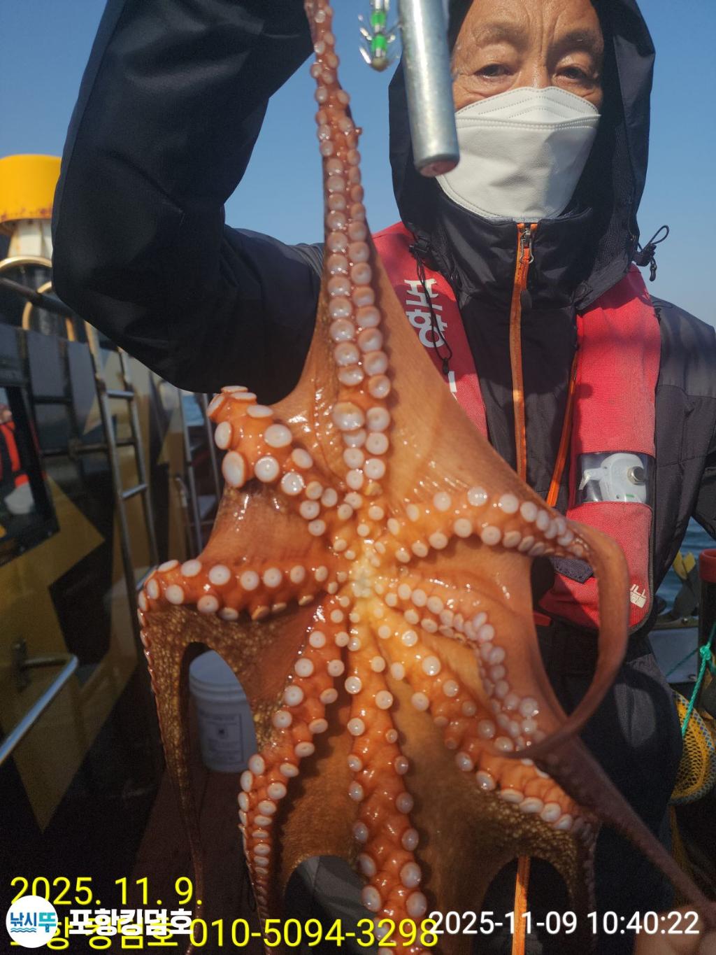 낚시뚜,돌문어,영일만항,포항 킹덤호,낚시뚜8