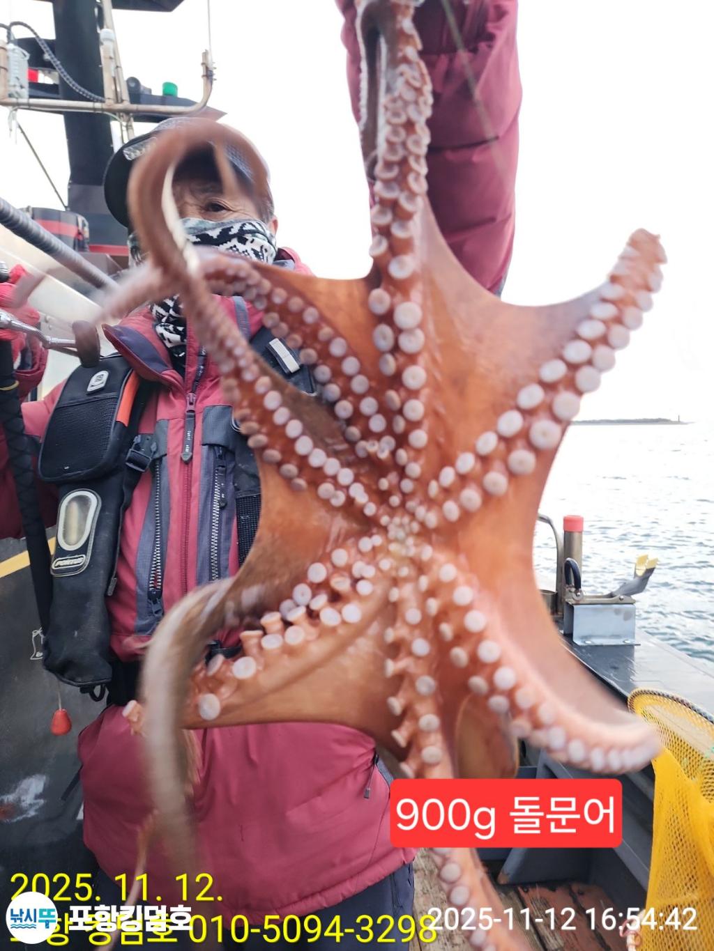 낚시뚜,돌문어,영일만항,포항 킹덤호,낚시뚜2