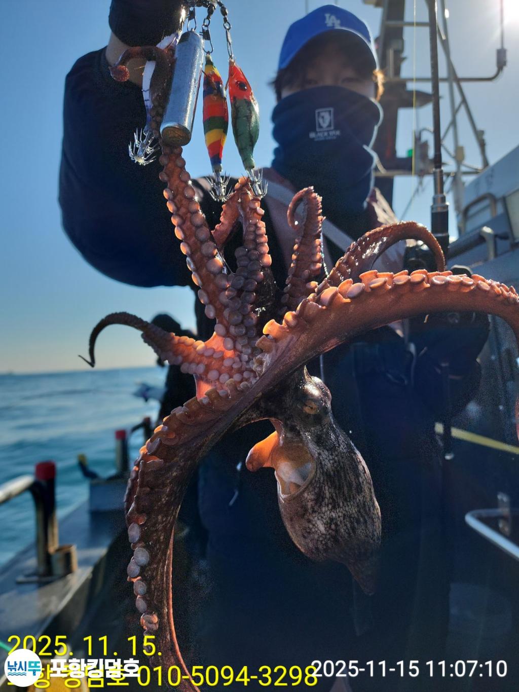 낚시뚜,돌문어,영일만항,포항 킹덤호,낚시뚜6