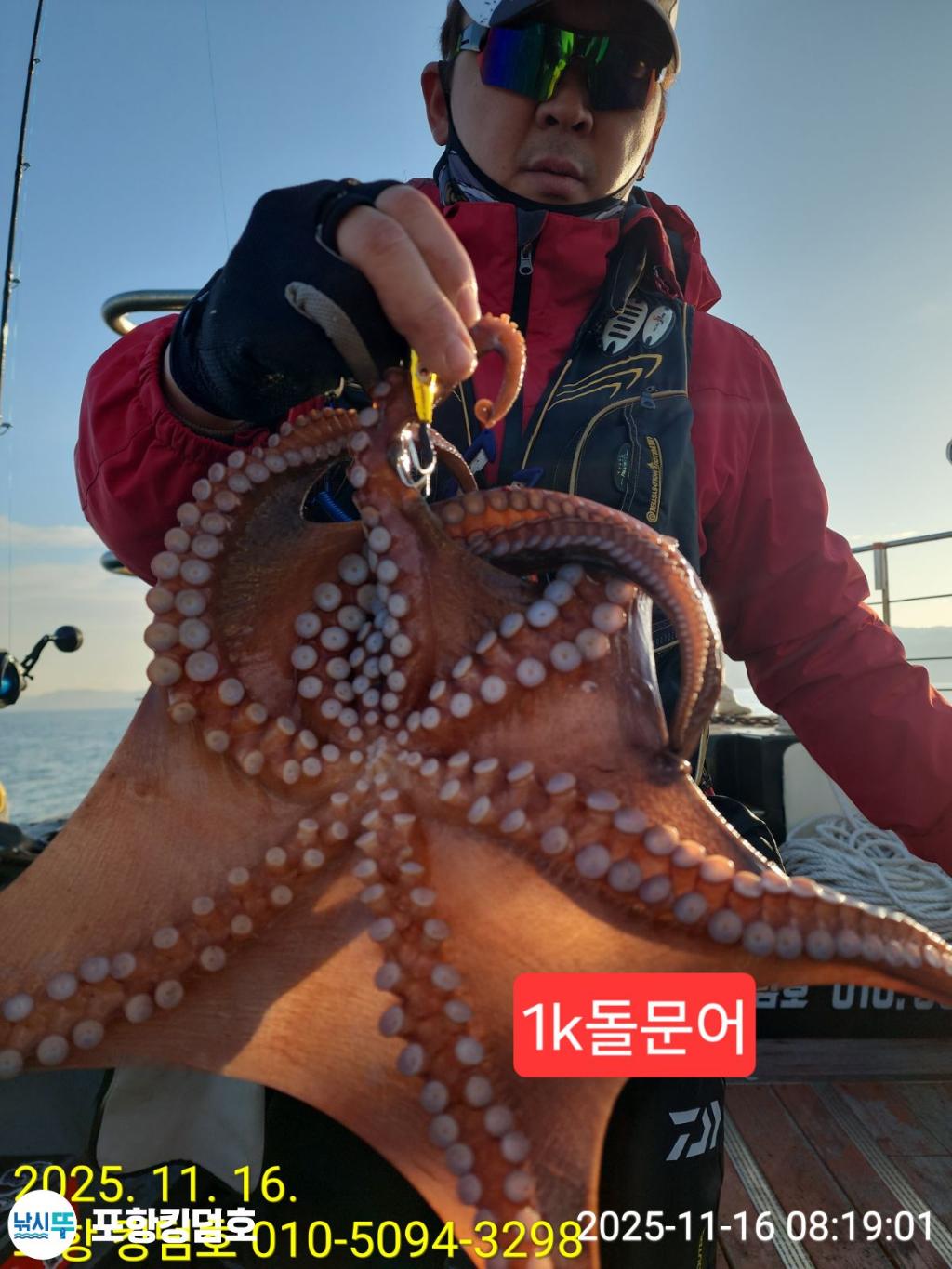 낚시뚜,돌문어,영일만항,포항 킹덤호,낚시뚜3