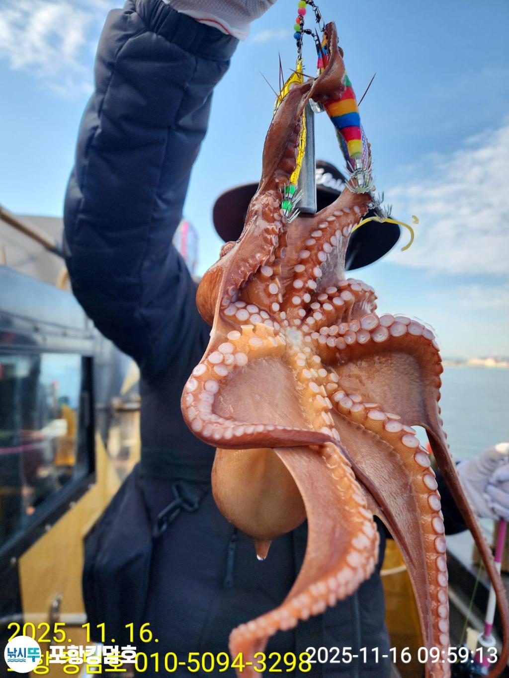 낚시뚜,돌문어,영일만항,포항 킹덤호,낚시뚜7