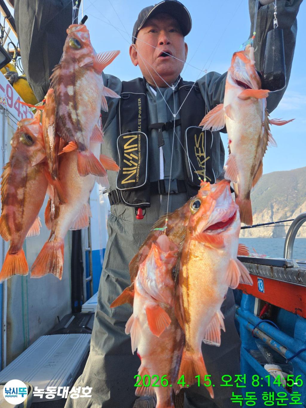 낚시뚜,열기,우럭,녹동항,녹동대성호,낚시뚜15