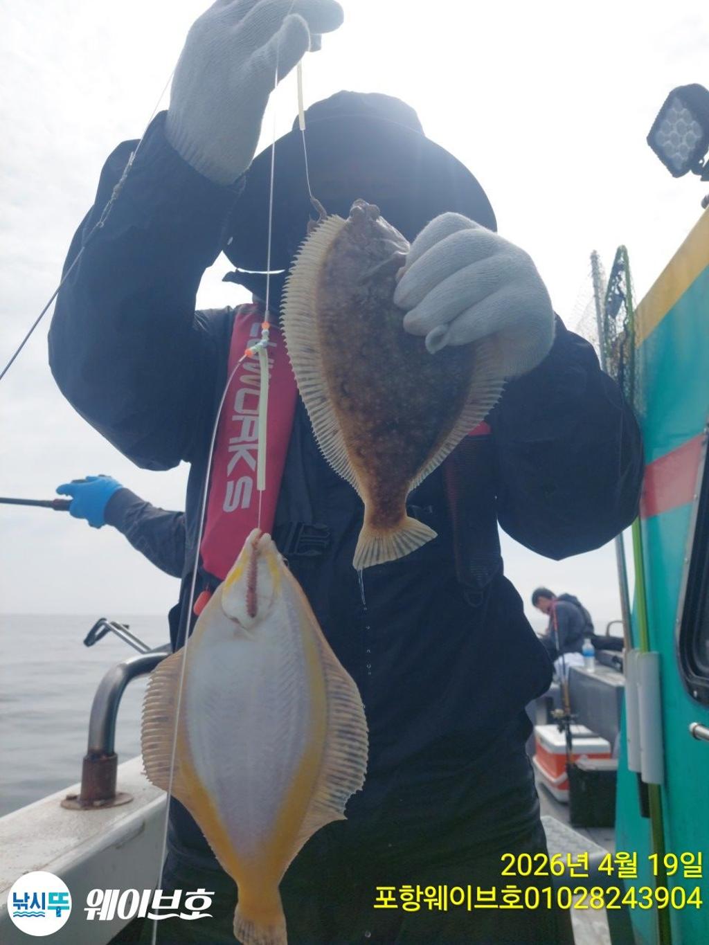 낚시뚜,도다리,가자미,구룡포항,뉴웨이브호,낚시뚜7