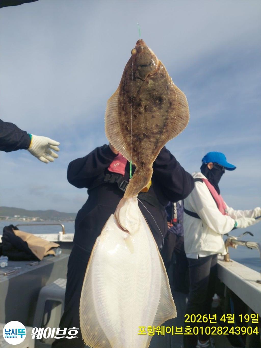 낚시뚜,도다리,가자미,구룡포항,뉴웨이브호,낚시뚜4