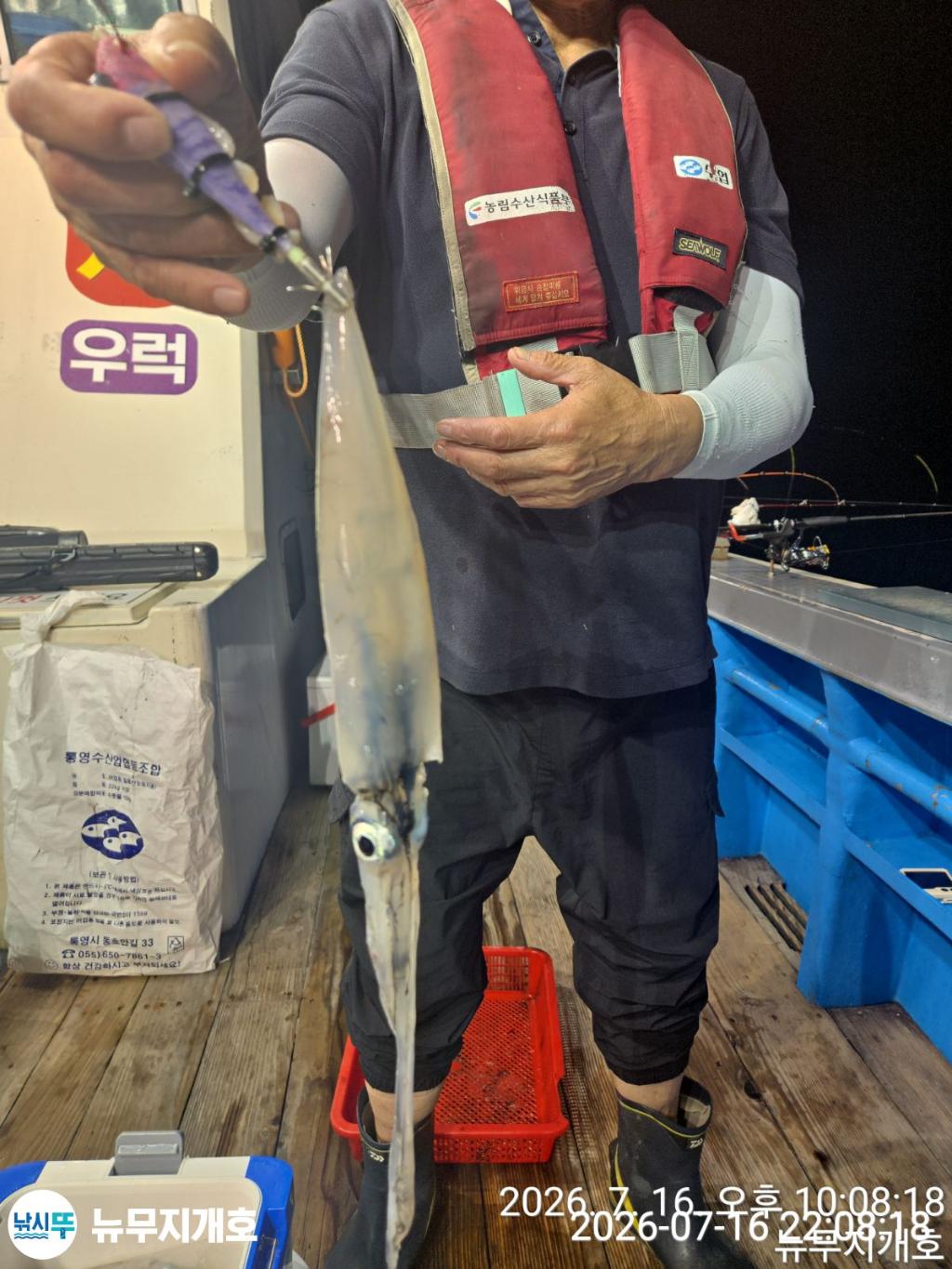낚시뚜,한치,통영영운리항,뉴무지개호,낚시뚜4