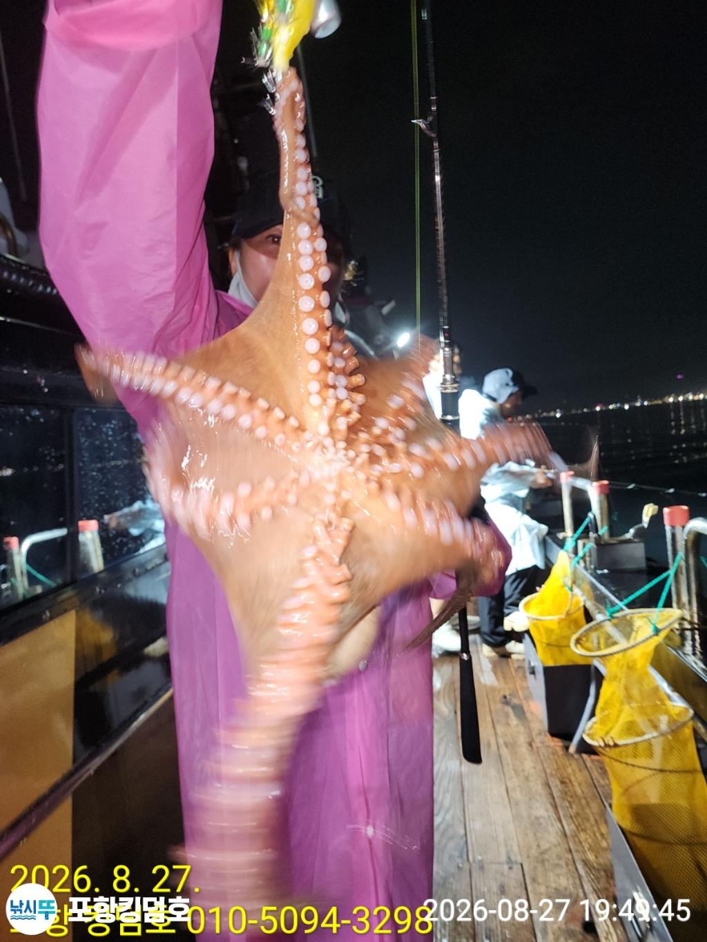 낚시뚜,돌문어,영일만항,포항 킹덤호,낚시뚜4