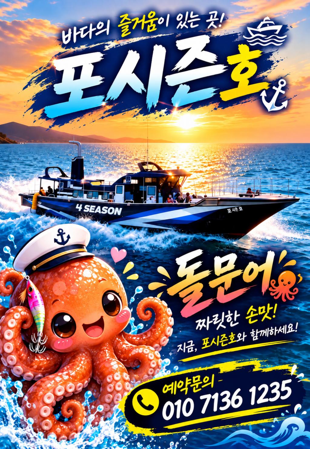 낚시뚜,돌문어,포항여남항,포항포시즌호,낚시뚜16
