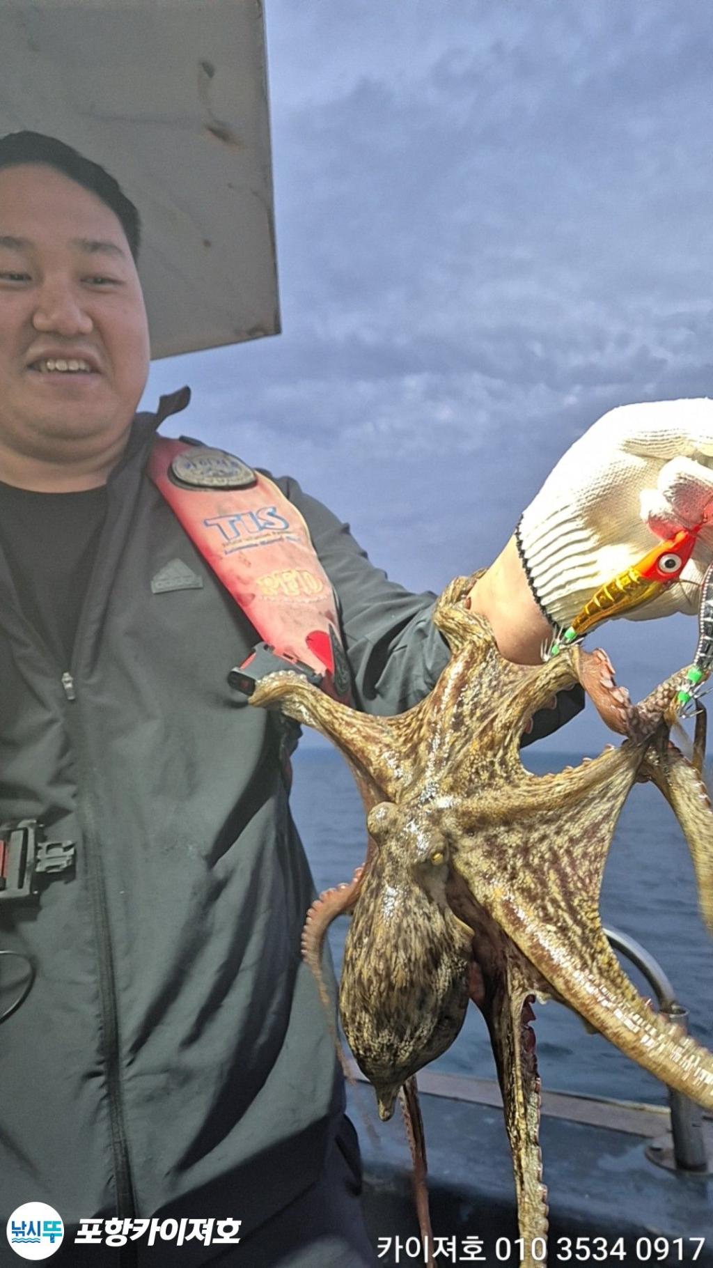 낚시뚜,돌문어,영일만항,포항카이져호,낚시뚜3