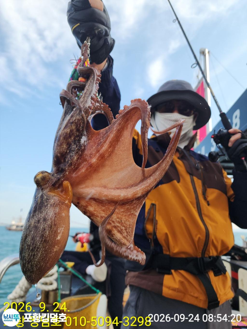 낚시뚜,돌문어,영일만항,포항 킹덤호,낚시뚜5
