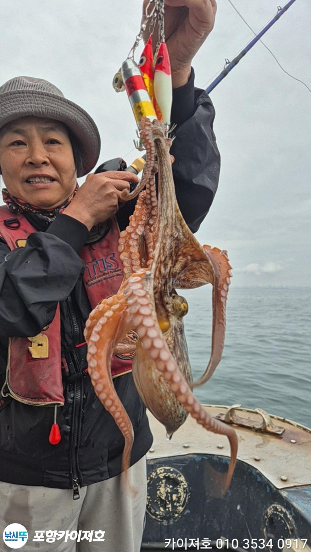 낚시뚜,돌문어,영일만항,포항카이져호,낚시뚜9