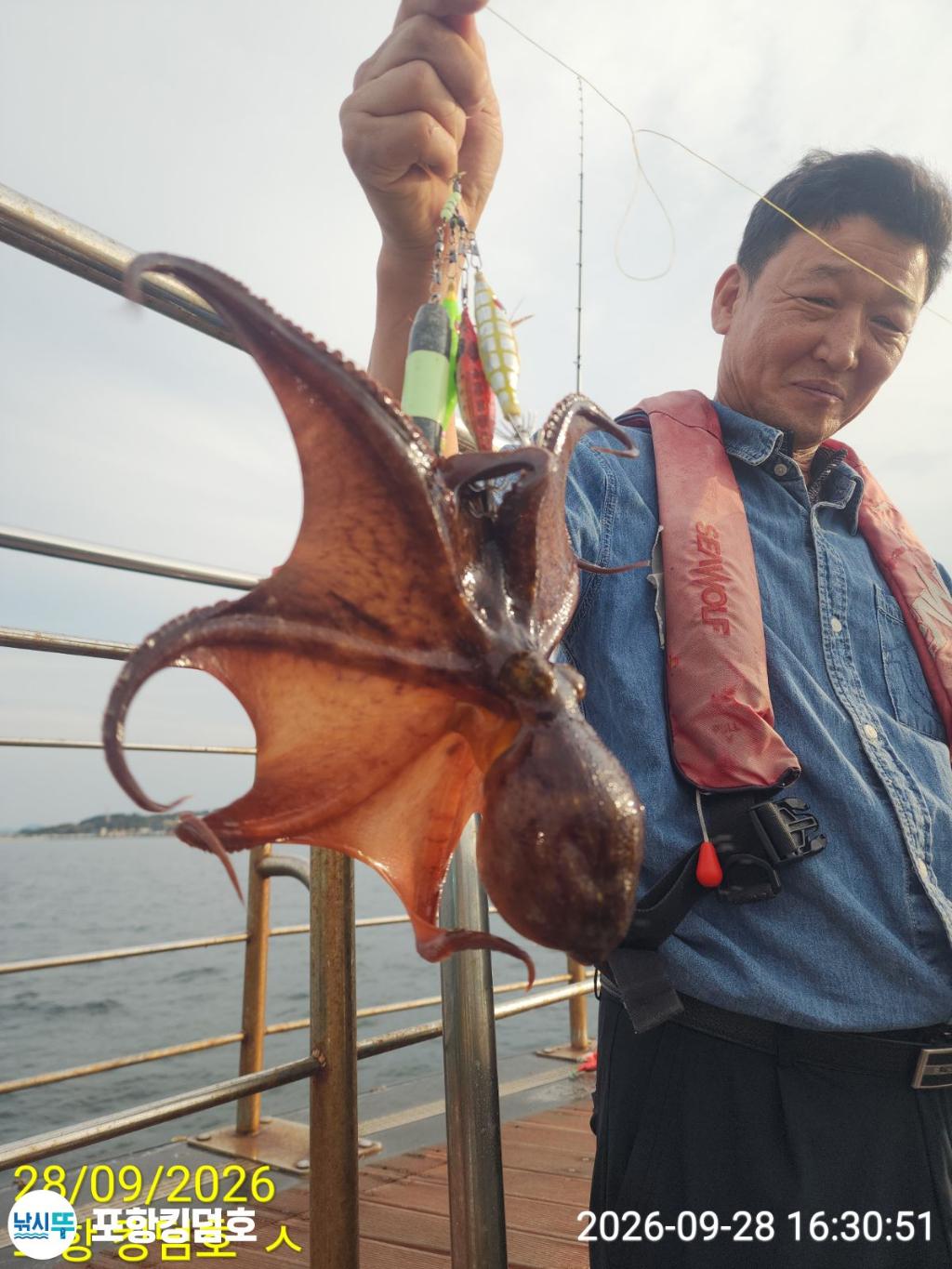 낚시뚜,돌문어,영일만항,포항 킹덤호,낚시뚜8