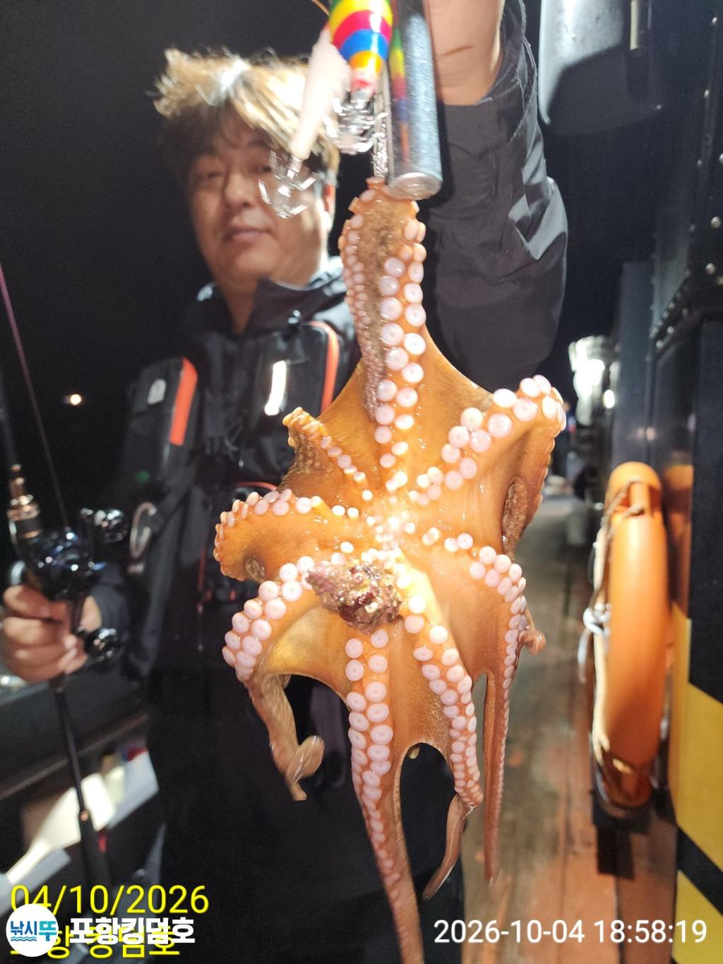 낚시뚜,돌문어,영일만항,포항 킹덤호,낚시뚜23