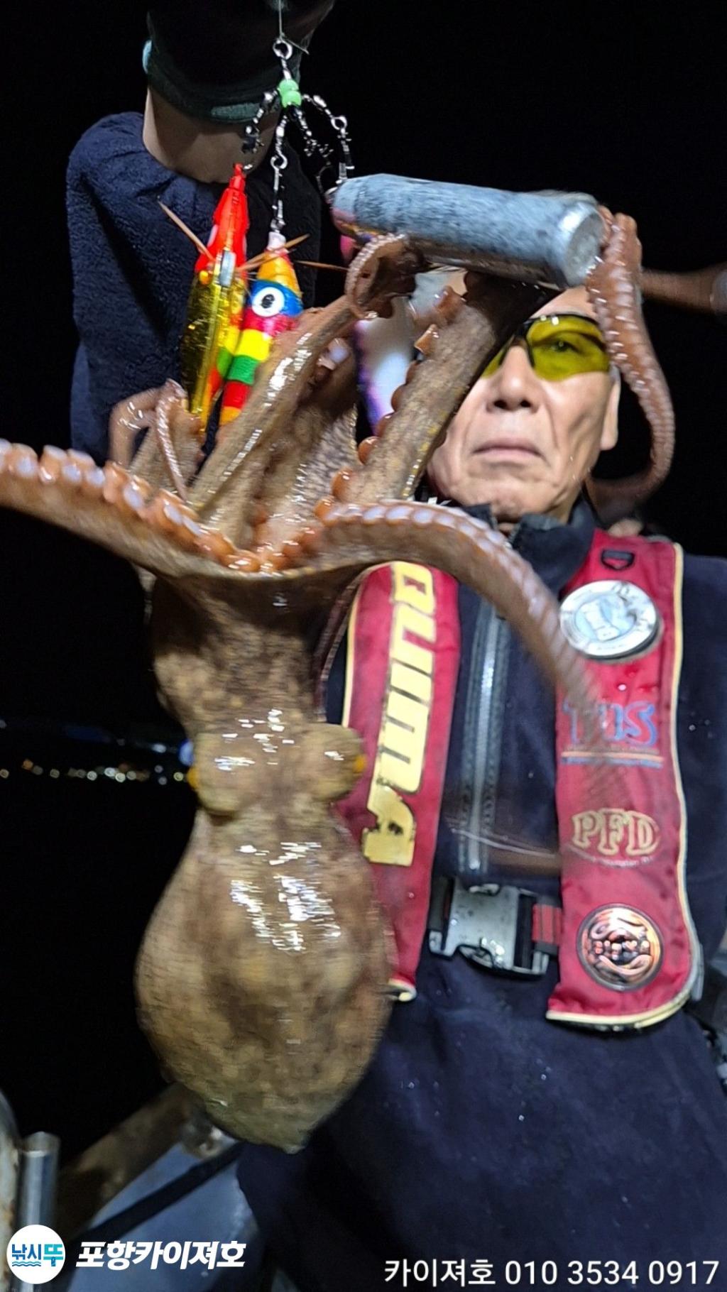낚시뚜,돌문어,영일만항,포항카이져호,낚시뚜25