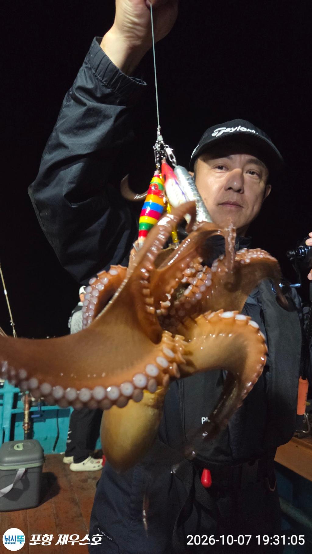 낚시뚜,돌문어,무늬오징어,영일만항,포항 제우스호,낚시뚜5