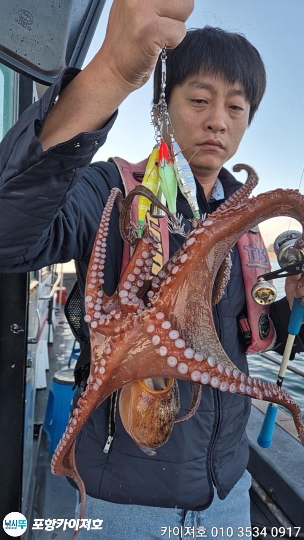낚시뚜,돌문어,영일만항,포항카이져호,낚시뚜22