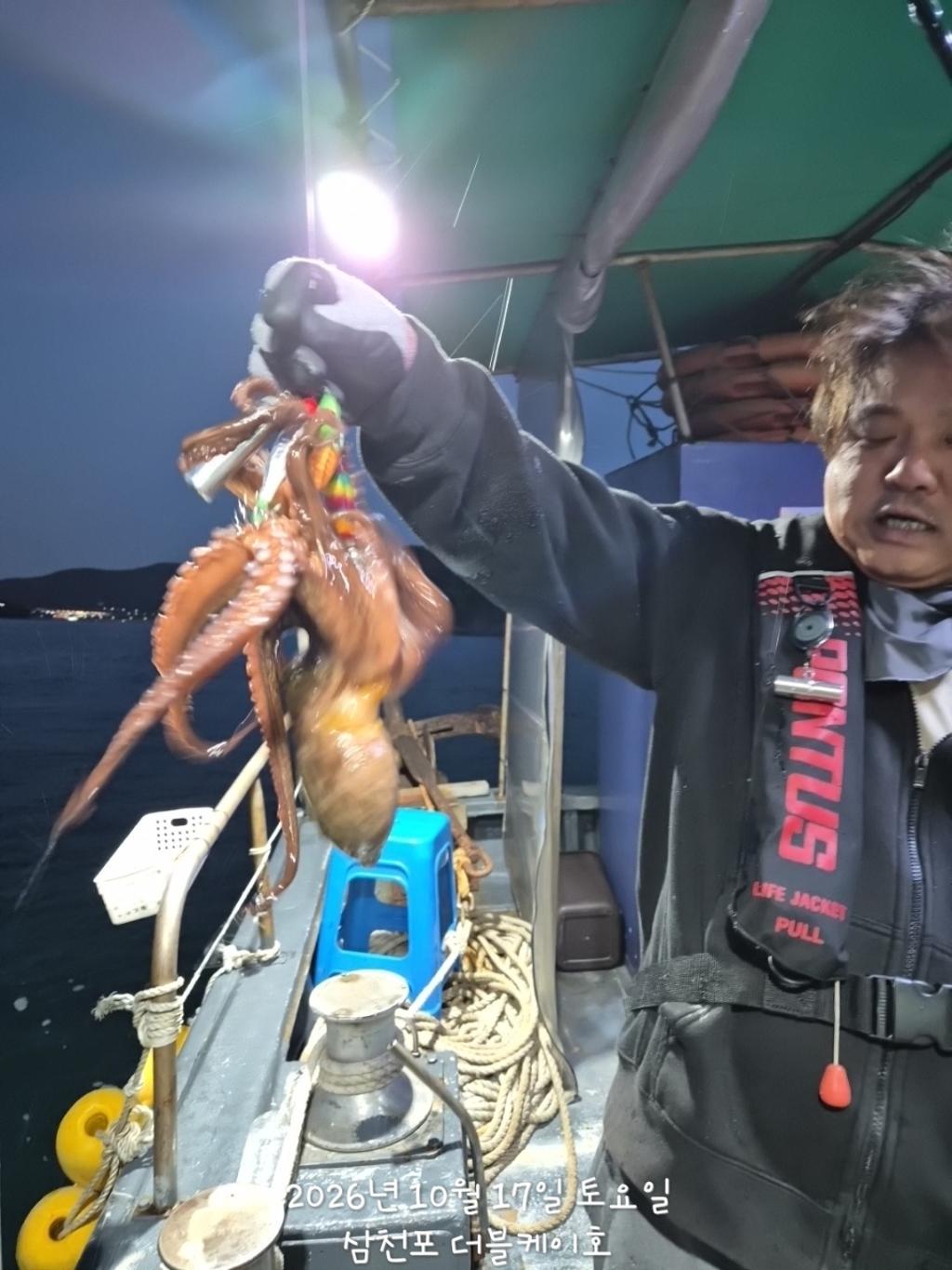 낚시뚜,돌문어,쭈꾸미,삼천포 팔포항,삼천포 더블케이호,낚시뚜13
