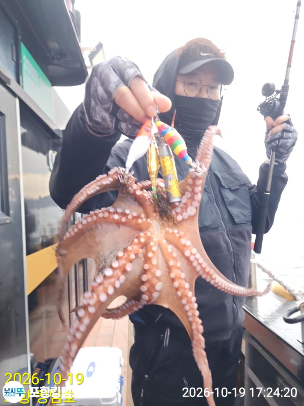 낚시뚜,돌문어,영일만항,포항 킹덤호,낚시뚜9