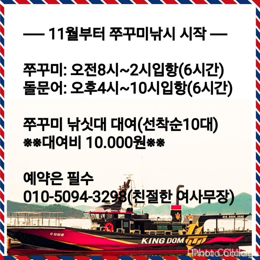 낚시뚜,돌문어,쭈꾸미,영일만항,포항 킹덤호,낚시뚜21