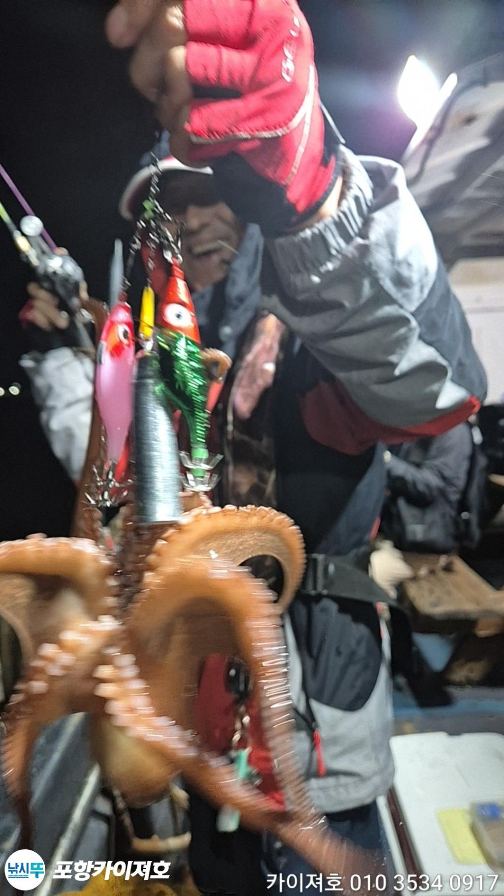 낚시뚜,돌문어,영일만항,포항카이져호,낚시뚜32